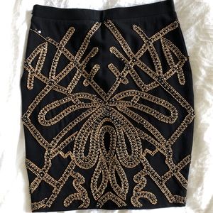 Haute Hippie Beaded Miniskirt - Size 0